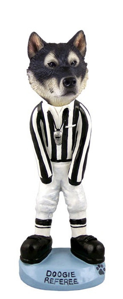 Alaskan Malamute Referee Doogie Collectible Dog Figurine