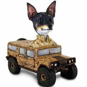 Rat Terrier Hummer Doogie Collectible Dog Figurine