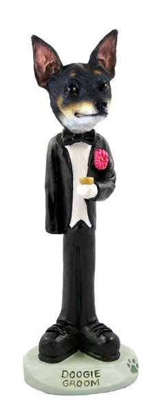 Rat Terrier Groom Doogie Collectible Dog Figurine