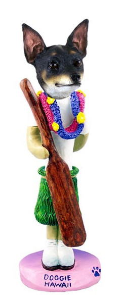 Rat Terrier Hawaii Doogie Collectible Dog Figurine