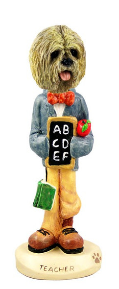 Blonde Lhasa Apso Teacher Doogie Collectible Dog Figurine