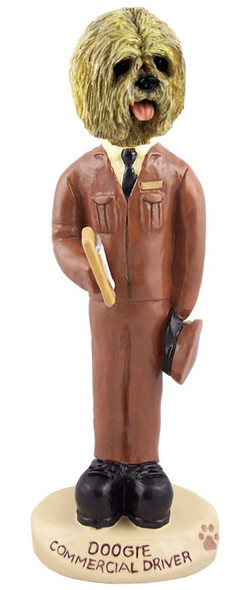 Blonde Lhasa Apso Commercial Driver Doogie Collectible Dog Figurine