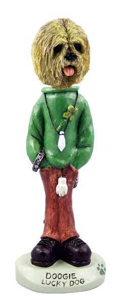 Blonde Lhasa Apso Lucky Doogie Collectible Dog Figurine
