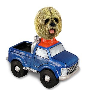 Blonde Lhasa Apso Pickup Doogie Collectible Dog Figurine