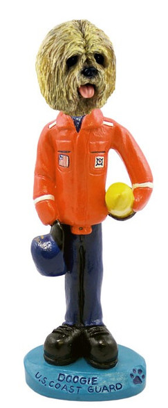 Blonde Lhasa Apso U S Coast Guard Doogie Collectible Dog Figurine