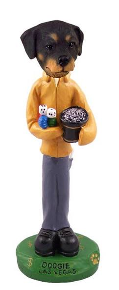 Rottweiler Las Vegas Doogie Collectible Dog Figurine