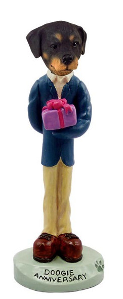 Rottweiler Anniversary Doogie Collectible Dog Figurine