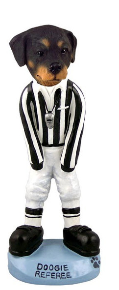Rottweiler Referee Doogie Collectible Dog Figurine