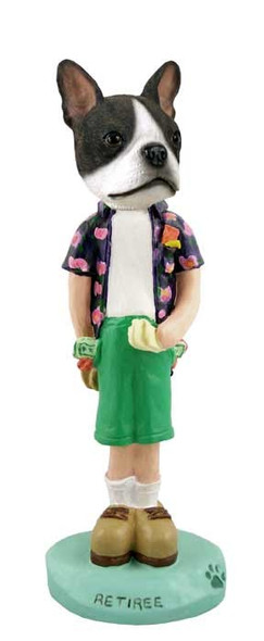Boston Terrier Retiree Doogie Collectible Dog Figurine