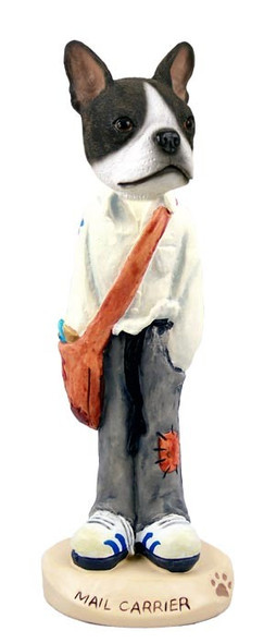 Boston Terrier Mail Carrier Doogie Collectible Dog Figurine