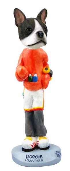 Boston Terrier Runner Doogie Collectible Dog Figurine