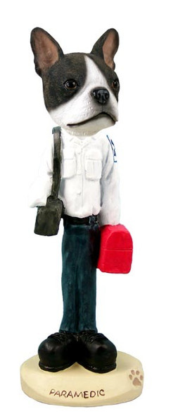 Boston Terrier Paramedic Doogie Collectible Dog Figurine