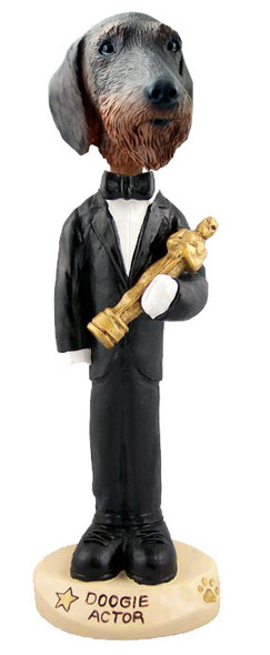 Wirehaired Dachshund Actor Doogie Collectible Dog Figurine