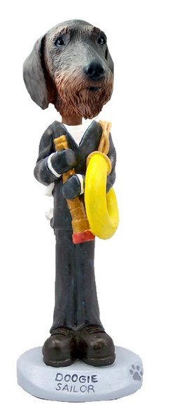 Wirehaired Dachshund Sailor Doogie Collectible Dog Figurine