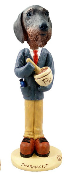 Wirehaired Dachshund Pharmacist Doogie Collectible Dog Figurine