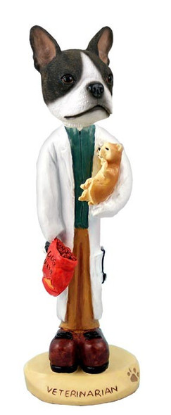 Boston Terrier Veterinarian Doogie Collectible Dog Figurine