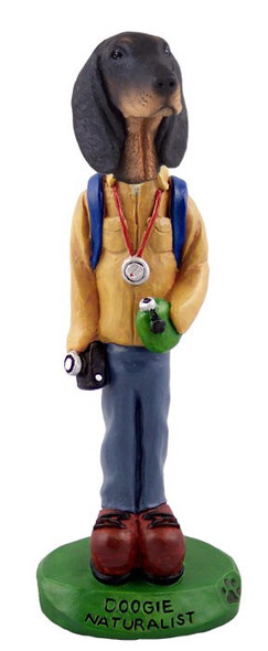 Black & Tan Coonhound Naturalist Doogie Collectible Dog Figurine