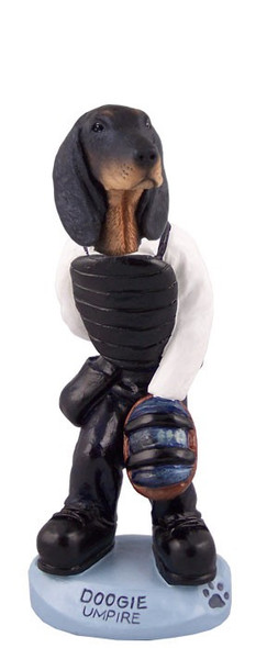 Black & Tan Coonhound Umpire Doogie Collectible Dog Figurine