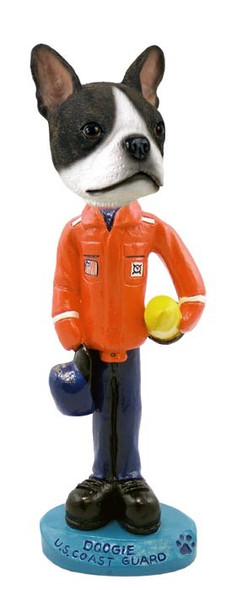 Boston Terrier U S Coast Guard Doogie Collectible Dog Figurine