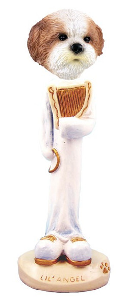 Tan Shih Tzu with Sport Cut Lil Angel Doogie Collectible Dog Figurine