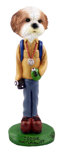 Tan Shih Tzu with Sport Cut Naturalist Doogie Collectible Dog Figurine