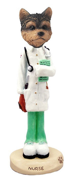 Yorkshire Terrier (Puppy Cut) Nurse Doogie Collectible Dog Figurine