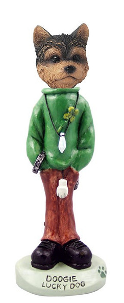 Yorkshire Terrier (Puppy Cut) Lucky Doogie Collectible Dog Figurine