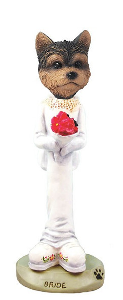 Yorkshire Terrier (Puppy Cut) Bride Doogie Collectible Dog Figurine