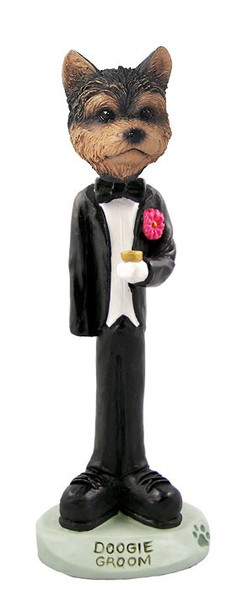 Yorkshire Terrier (Puppy Cut) Groom Doogie Collectible Dog Figurine