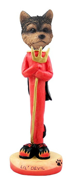 Yorkshire Terrier (Puppy Cut) Lil Devil Doogie Collectible Dog Figurine