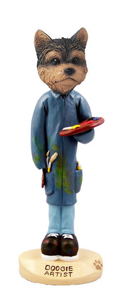 Yorkshire Terrier (Puppy Cut) Artist Doogie Collectible Dog Figurine