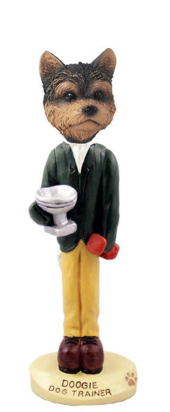 Yorkshire Terrier (Puppy Cut) Trainer Doogie Collectible Dog Figurine