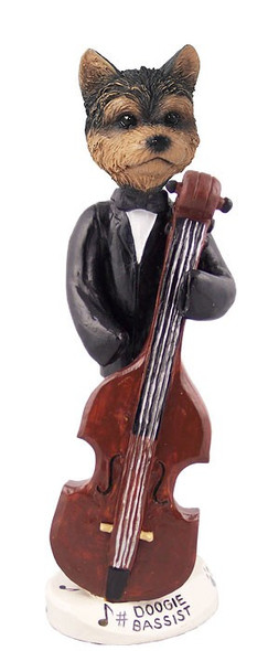 Yorkshire Terrier (Puppy Cut) Bassist Doogie Collectible Dog Figurine