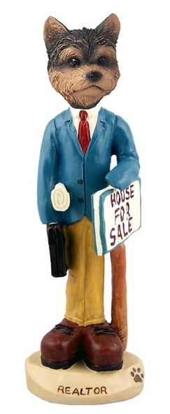 Yorkshire Terrier (Puppy Cut) Male Realtor Doogie Collectible Dog Figurine