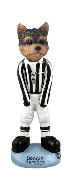 Yorkshire Terrier (Puppy Cut) Referee Doogie Collectible Dog Figurine
