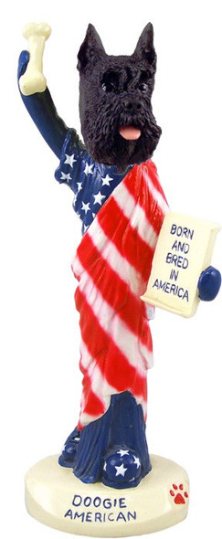 Black Schnauzer American Doogie Collectible Dog Figurine