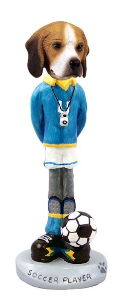 Beagle Soccer Doogie Collectible Dog Figurine