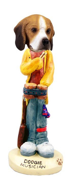 Beagle Musician Doogie Collectible Dog Figurine