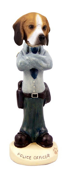 Beagle Police Doogie Collectible Dog Figurine