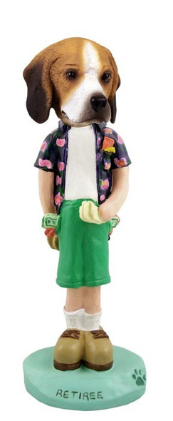 Beagle Retiree Doogie Collectible Dog Figurine