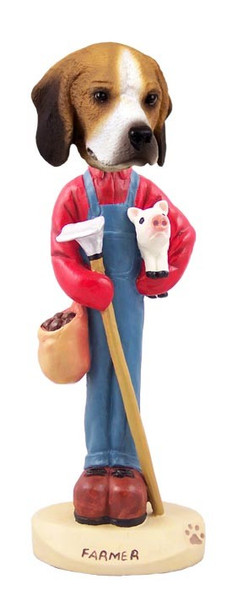 Beagle Farmer Doogie Collectible Dog Figurine