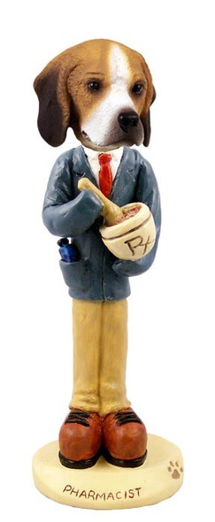 Beagle Pharmacist Doogie Collectible Dog Figurine