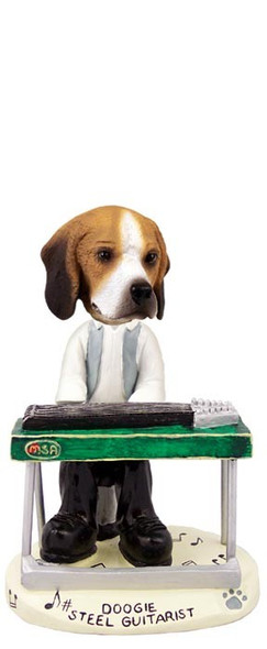 Beagle Steel Guitarist Doogie Collectible Dog Figurine