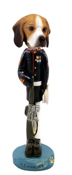 Beagle U S Marines Doogie Collectible Dog Figurine