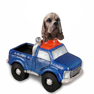 Brown Cocker Spaniel Pickup Doogie Collectible Dog Figurine