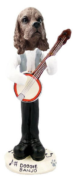 Brown Cocker Spaniel Banjo Doogie Collectible Dog Figurine