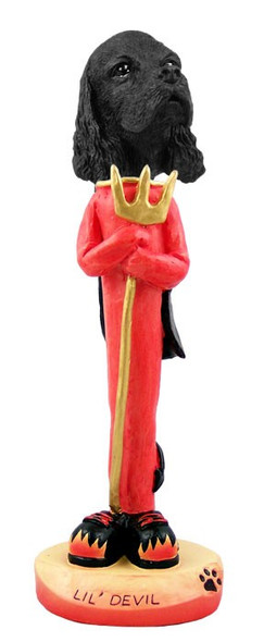 Black Cocker Spaniel Lil Devil Doogie Collectible Dog Figurine