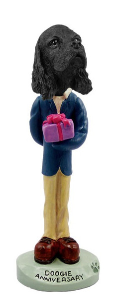 Black Cocker Spaniel Anniversary Doogie Collectible Dog Figurine