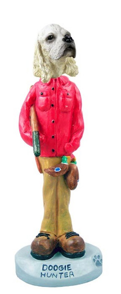 Blonde Cocker Spaniel Hunter Doogie Collectible Dog Figurine