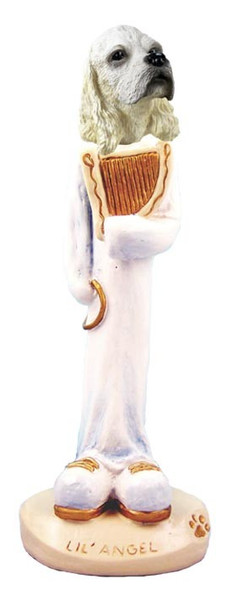 Blonde Cocker Spaniel Lil Angel Doogie Collectible Dog Figurine